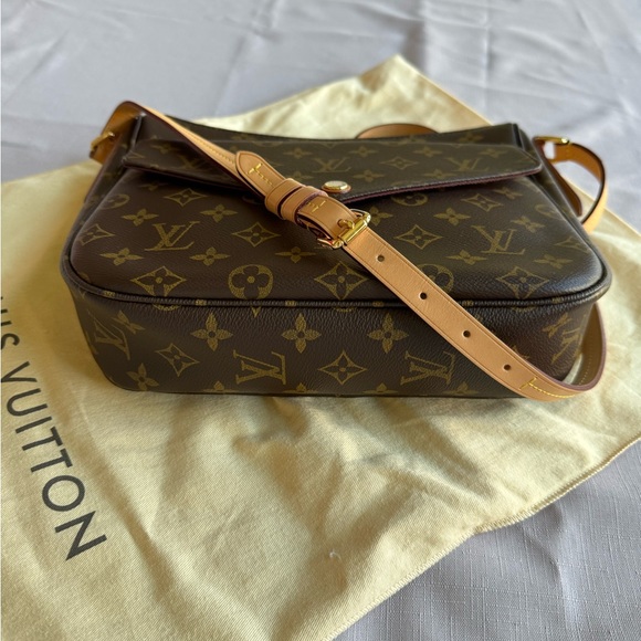 Louis Vuitton Mabillon Shoulder Bag Authentic Monogram Canvas Brown - Picture 13 of 15